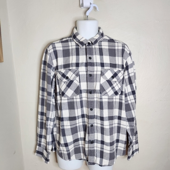 American Eagle OutFitters Flannel Shirt Men’s Large Athletic Fit - Picture 1 of 8